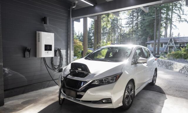 Electric car charging at home